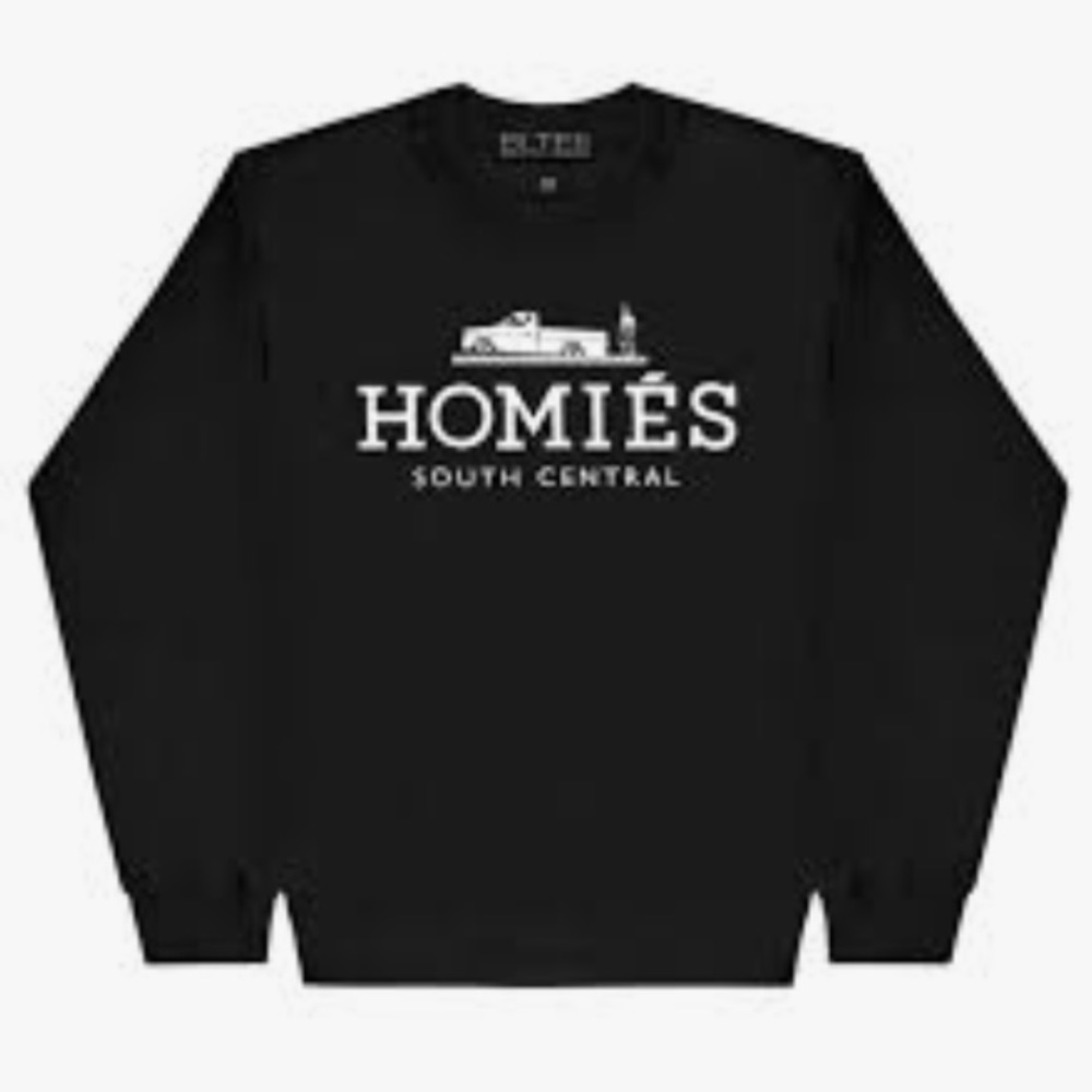 Homies Sweatshirt in Black/White by Brian Lichtenberg size L